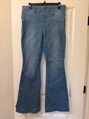 SPANX Flare Jeans, Large Petite Sz., Vintage Indigo color